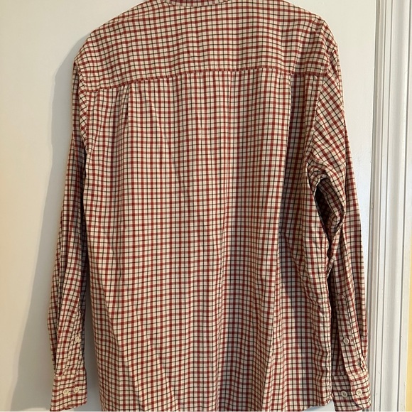 Timberland checkered button down long sleeve causal dress down shirt men L - Picture 2 of 8